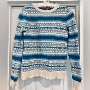 Vineyard Vines Merino/Cashmere Fair Isle Sweater Sz Sm